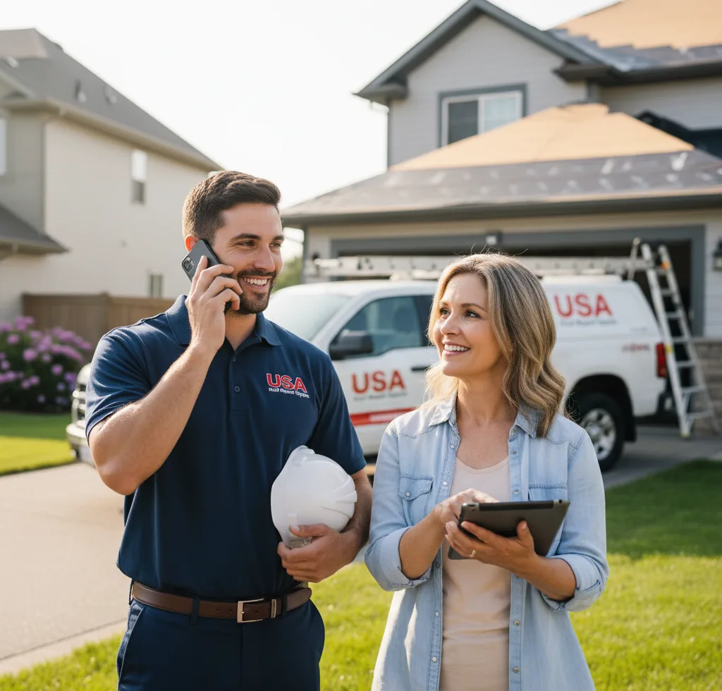 USA Roof Repair Experts customer support in Norco